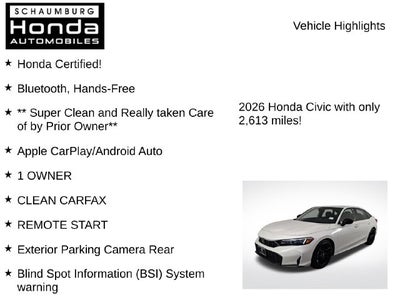 2026 Honda Civic Sport