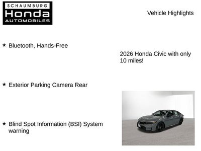2026 Honda Civic Sport