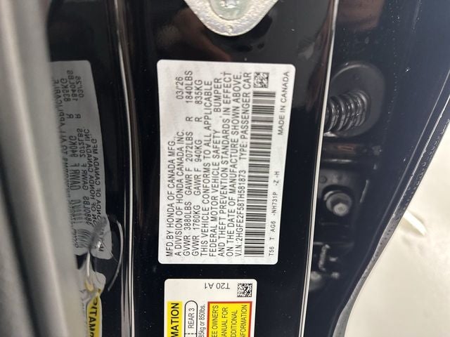 2026 Honda Civic Sport