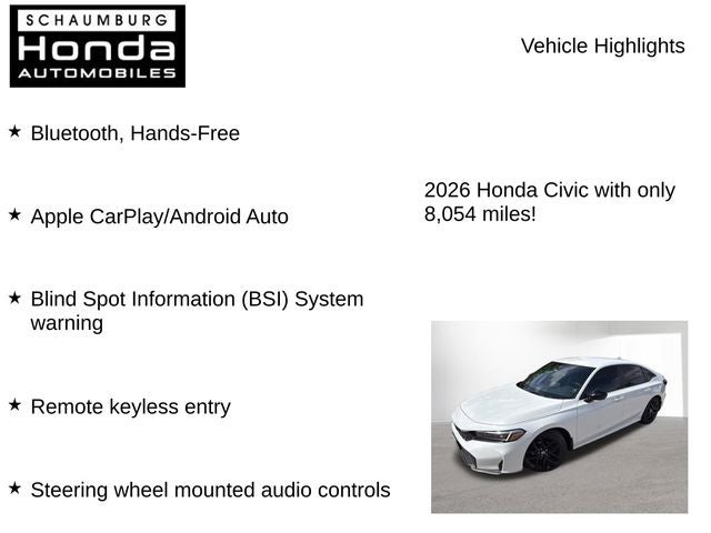 2026 Honda Civic Sport