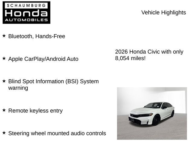2026 Honda Civic Sport