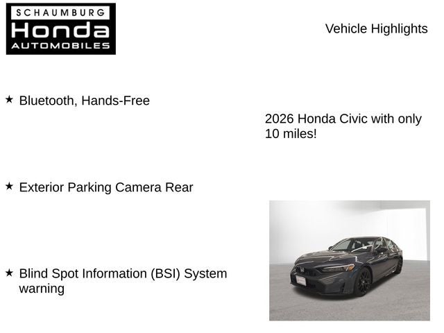 2026 Honda Civic Sport