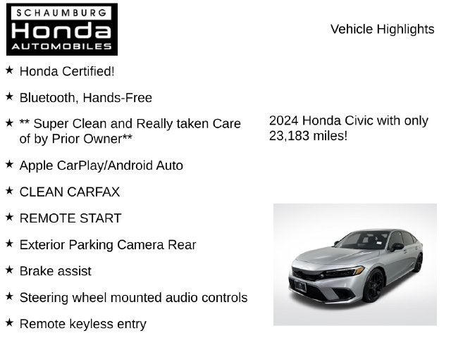 2024 Honda Civic Sport