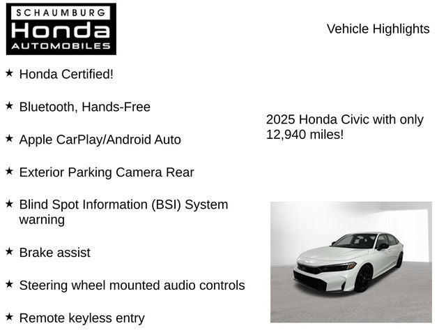 2025 Honda Civic Sport