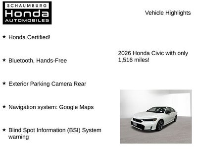 2026 Honda Civic Hybrid Sport Touring