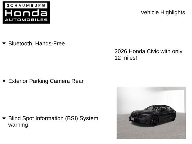 2026 Honda Civic Hybrid Sport