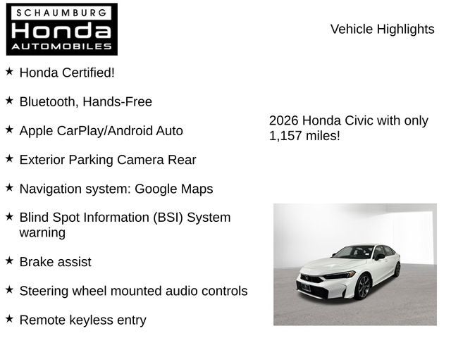 2026 Honda Civic Hybrid Sport Touring