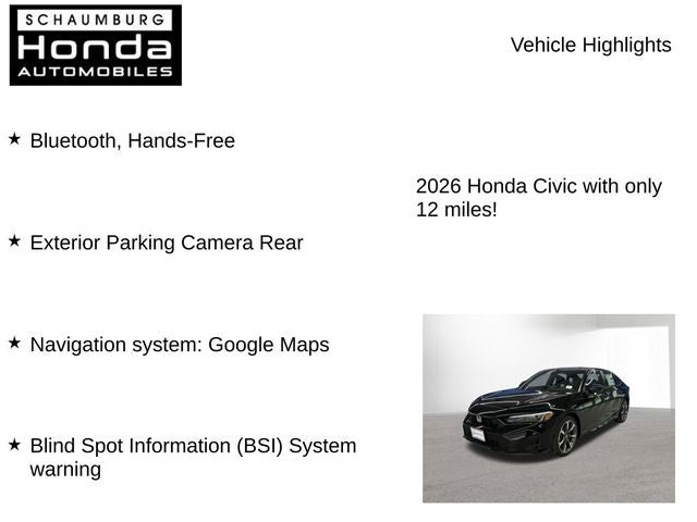 2026 Honda Civic Hybrid Sport Touring