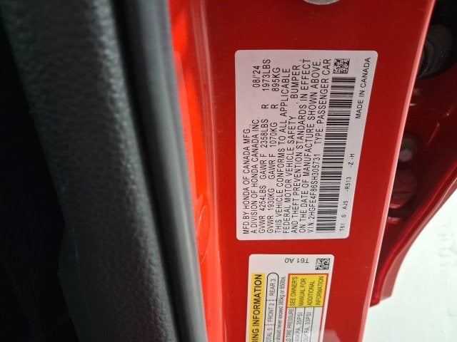 2025 Honda Civic Hybrid Sport Touring