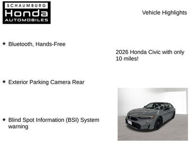 2026 Honda Civic Hybrid Sport