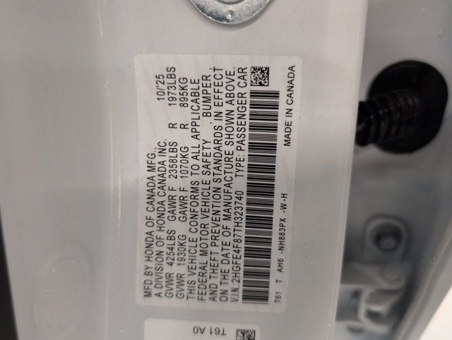 2026 Honda Civic Hybrid Sport