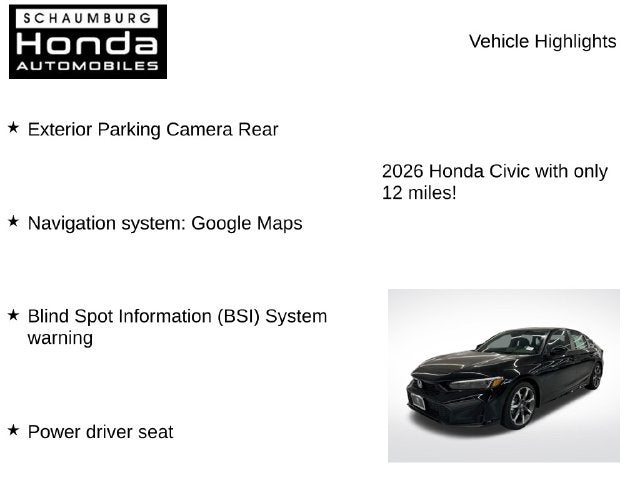 2026 Honda Civic Hybrid Sport Touring