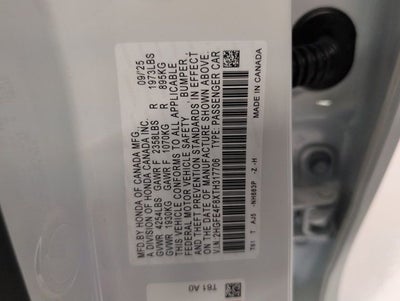 2026 Honda Civic Hybrid Sport Touring