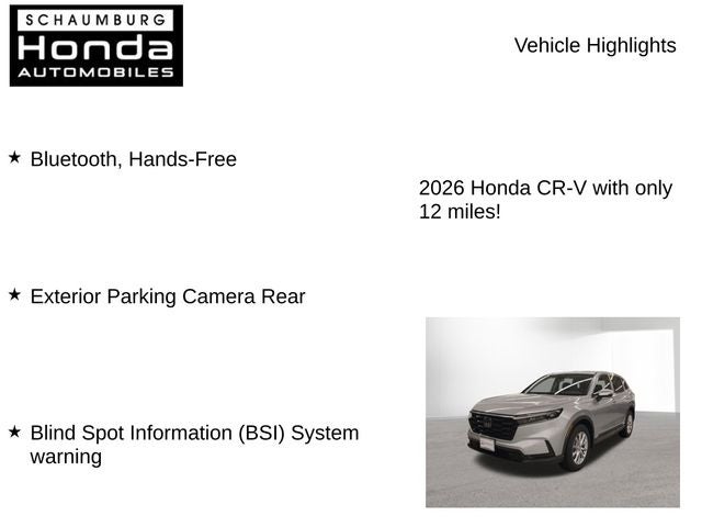 2026 Honda CR-V EX