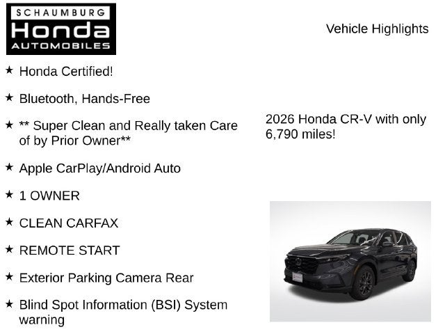 2026 Honda CR-V EX-L