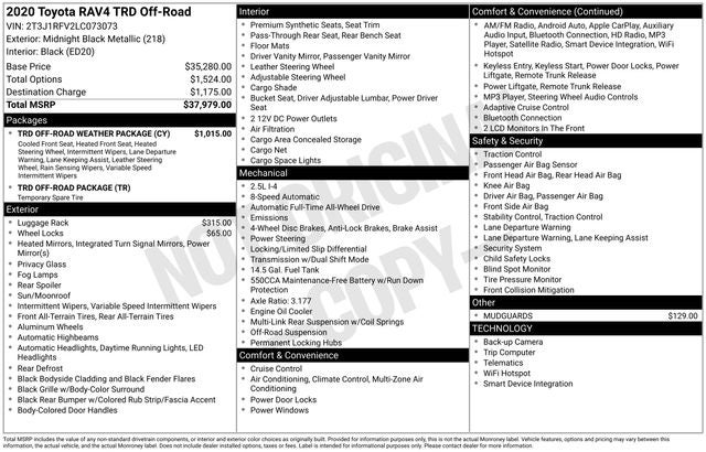 2020 Toyota RAV4 TRD Off Road