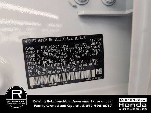 2026 Honda HR-V LX