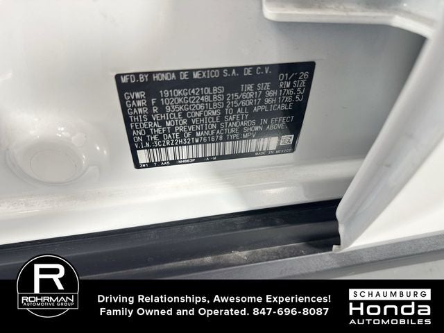 2026 Honda HR-V LX