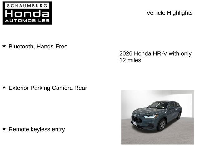 2026 Honda HR-V LX