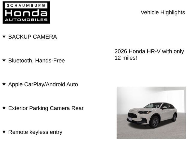 2026 Honda HR-V LX