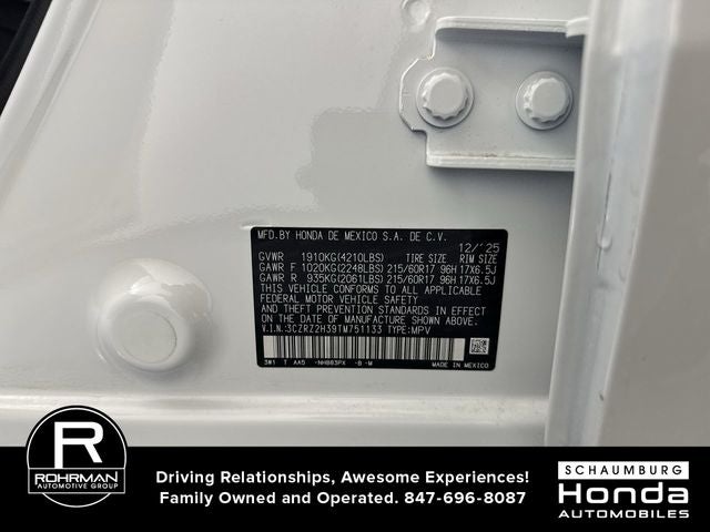 2026 Honda HR-V LX