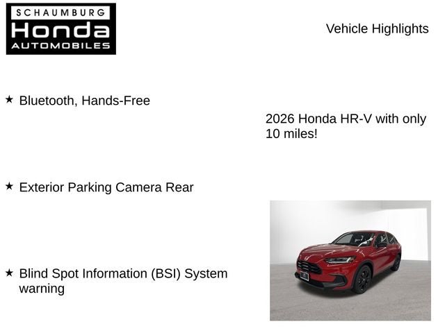 2026 Honda HR-V Sport