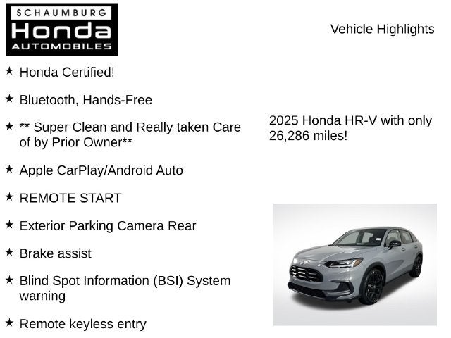 2025 Honda HR-V Sport