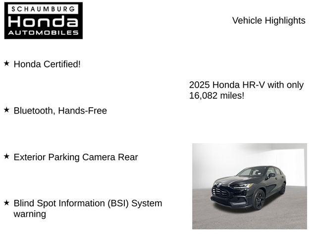 2025 Honda HR-V Sport