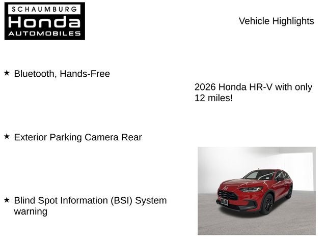 2026 Honda HR-V Sport