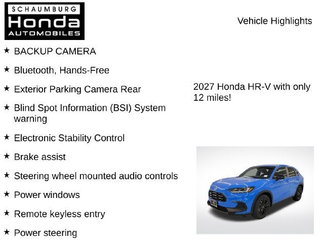 2027 Honda HR-V Sport