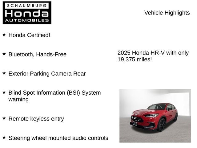 2025 Honda HR-V Sport