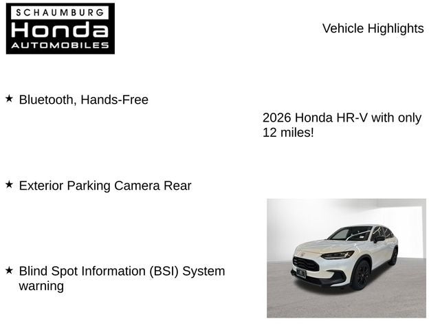 2026 Honda HR-V Sport