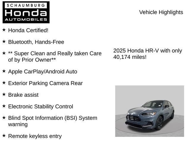 2025 Honda HR-V Sport