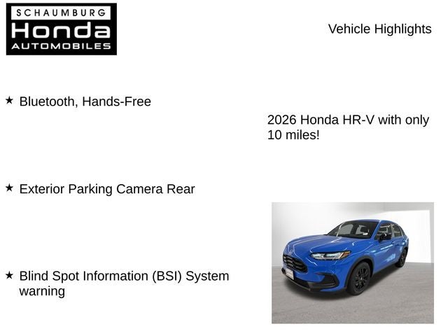 2026 Honda HR-V Sport