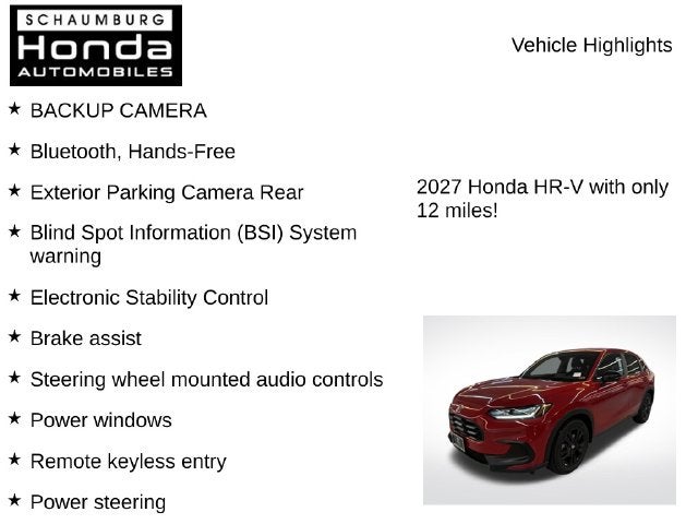 2027 Honda HR-V Sport