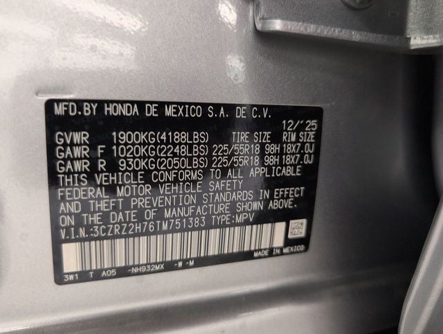 2026 Honda HR-V EX-L