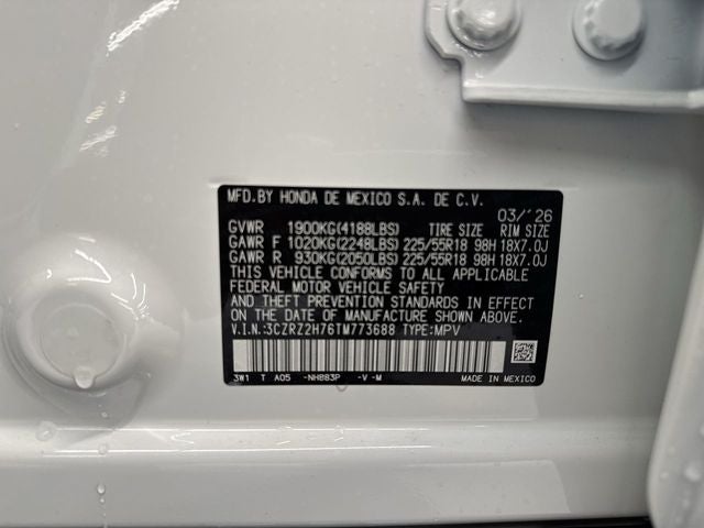 2026 Honda HR-V EX-L