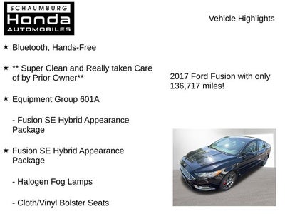 2017 Ford Fusion Hybrid SE