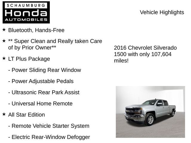 2016 Chevrolet Silverado 1500 LT LT1