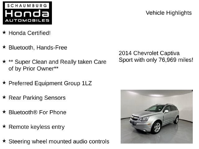 2014 Chevrolet Captiva Sport LTZ