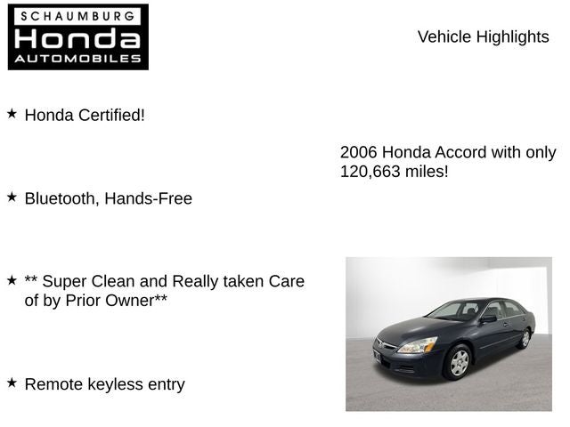 2006 Honda Accord LX 2.4