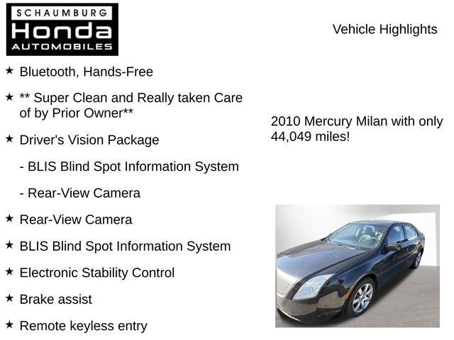 2010 Mercury Milan Premier