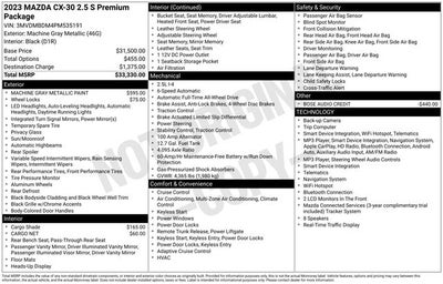 2023 Mazda Mazda CX-30 2.5 S Premium Package