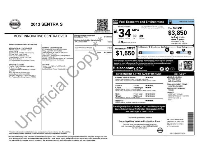 2013 Nissan Sentra S