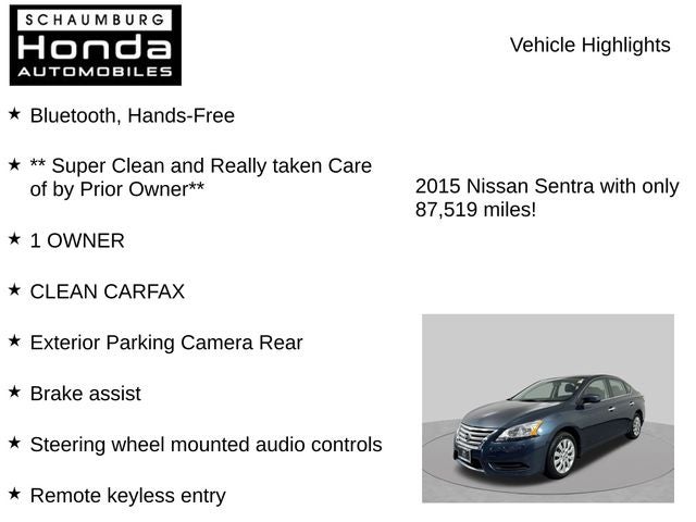 2015 Nissan Sentra SV