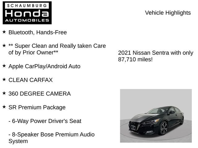 2021 Nissan Sentra SR