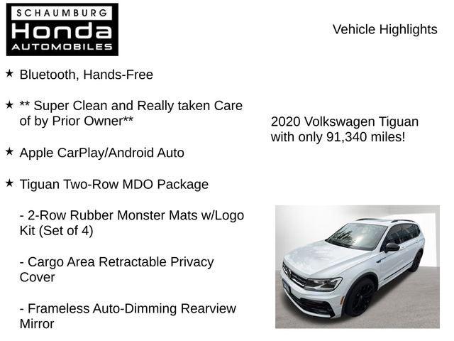 2020 Volkswagen Tiguan 2.0T SE R-Line Black 4Motion