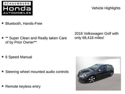 2016 Volkswagen Golf GTI S