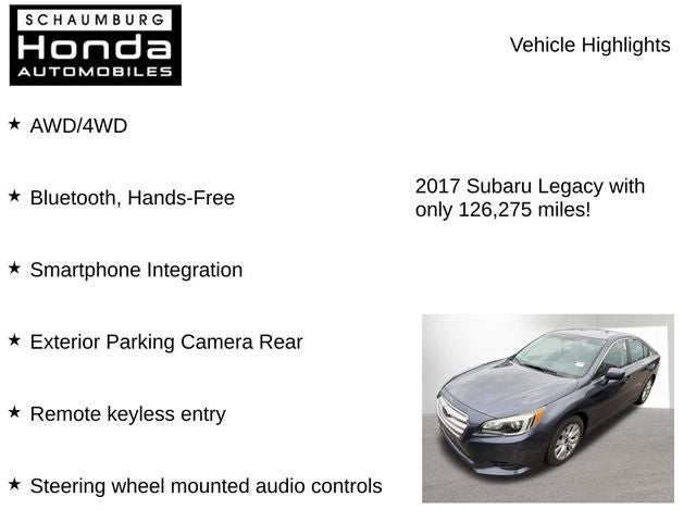 2017 Subaru Legacy 2.5i Premium