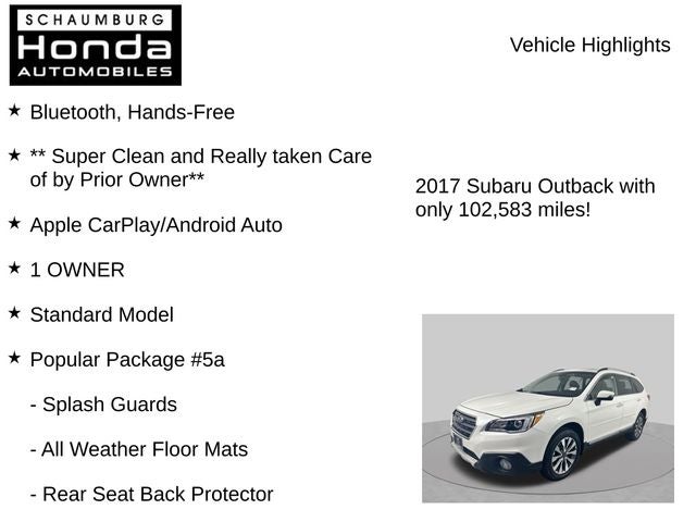 2017 Subaru Outback 3.6R Touring